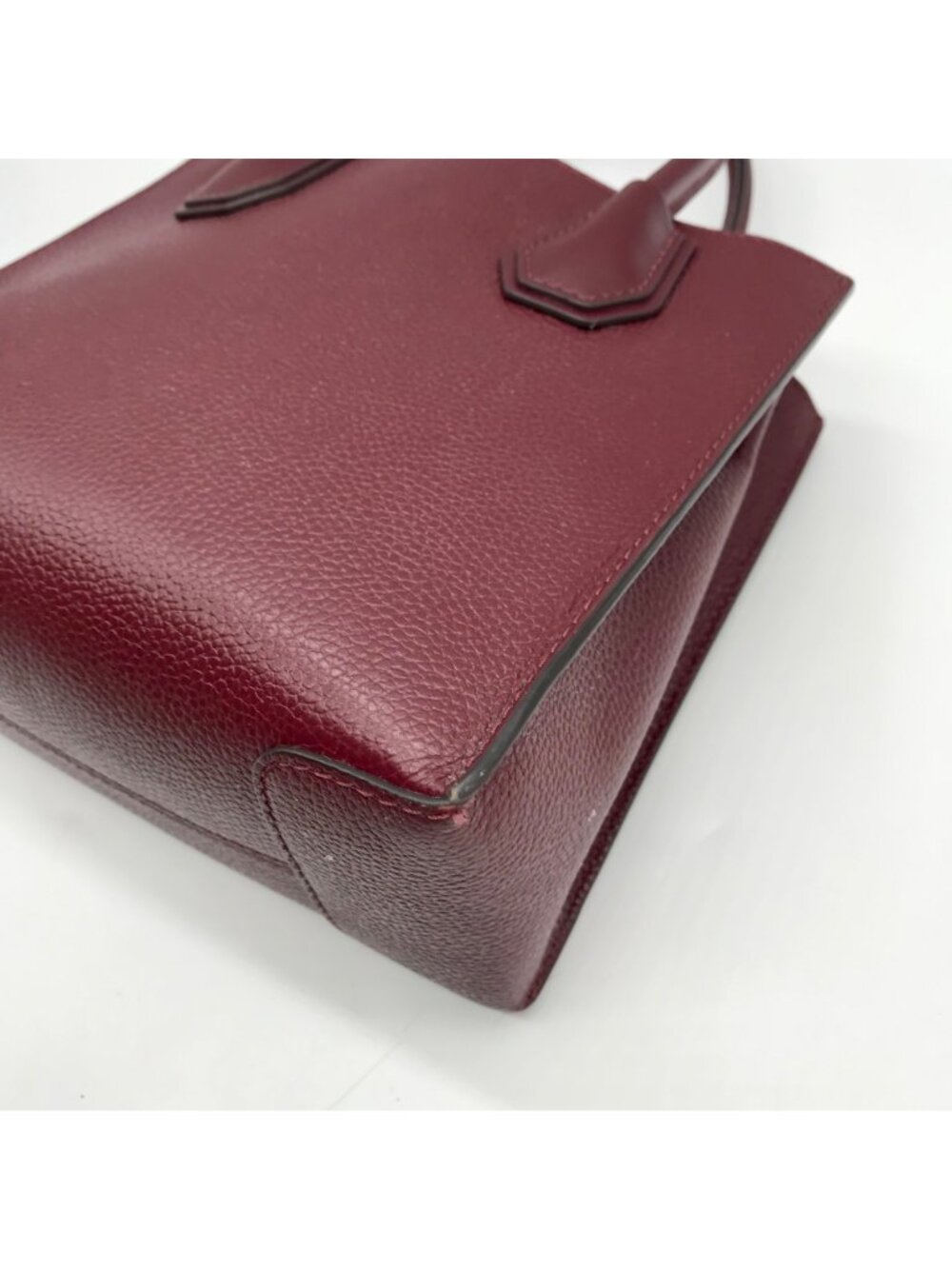 Michael Kors Burgundy Pebbled Leather Mercer Convertible Satchel - Picture 8 of 10